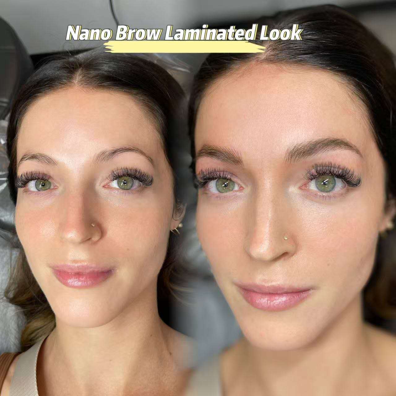 Healed Nano Brows result — natural soft hairstrokes