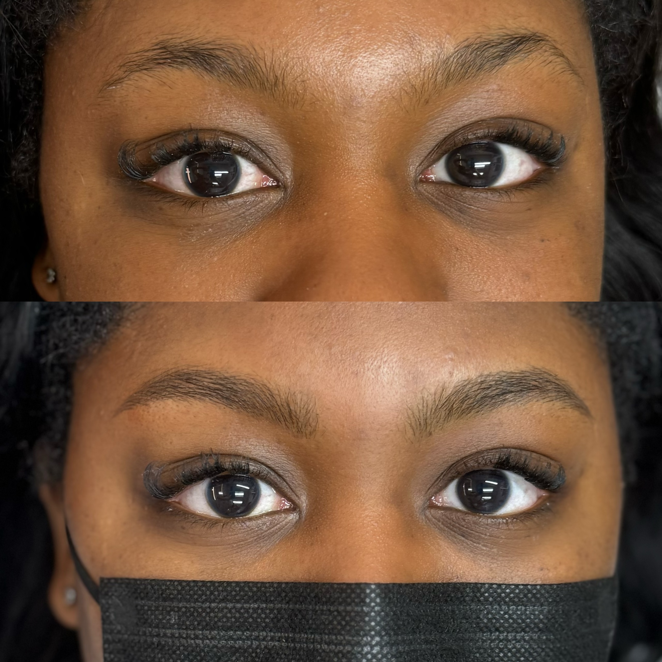 Nano Brows design and mapping process close-up